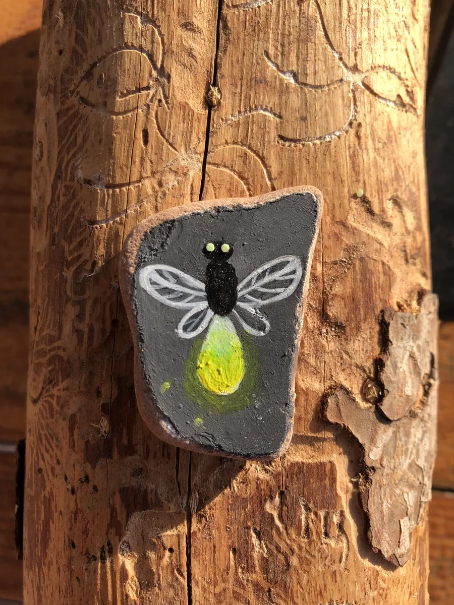 Painted stone 06