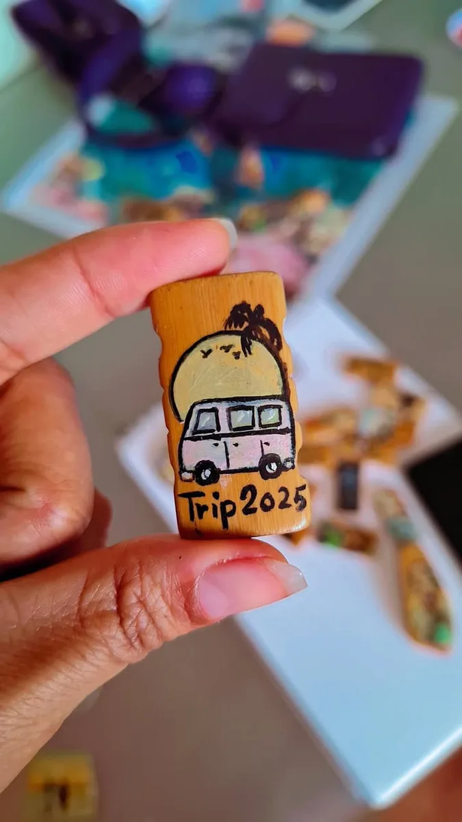 Painted stone 19