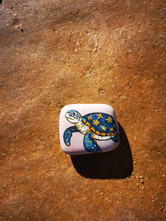 Painted stone 20